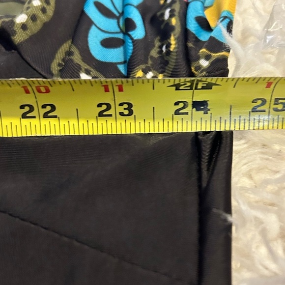 Ice Silk Women's 2XL Multi-Color Floral tunic dress Polyester Blend 3/4 Slv - Picture 4 of 6